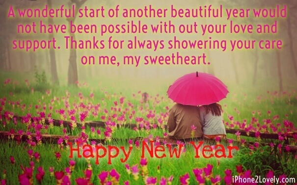Romantic New Year Wishes Quotes For Boyfriend