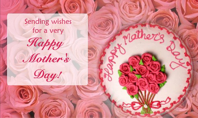 Happy Mothers Day Wishes Written On Cake