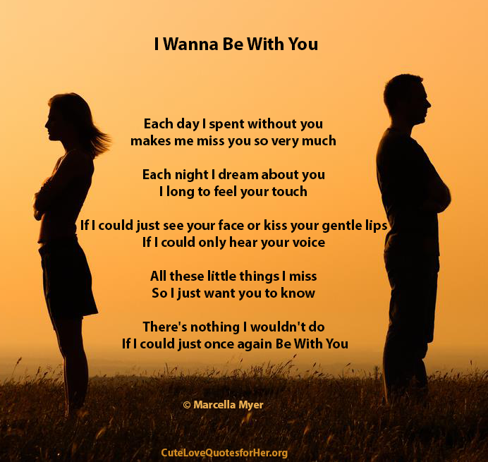 30 Missing You Love Poems for Her &amp; Him To make Emotional ...