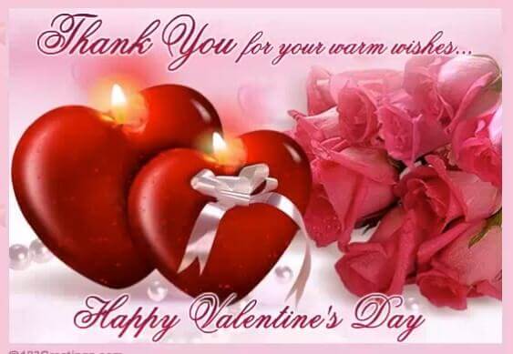 Thanks Valentines Day Wishes