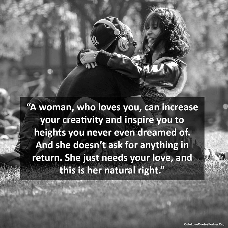 Love Quotes For Women Love About Women