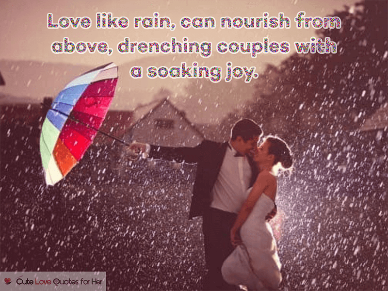 Cute Rain Sayings Status Images For Lovers