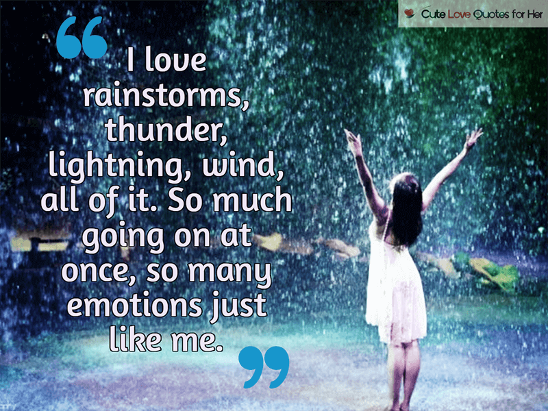 Cute Short Rain Quotes