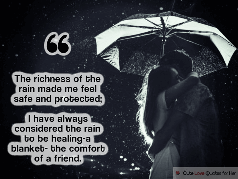 best rain love quotes