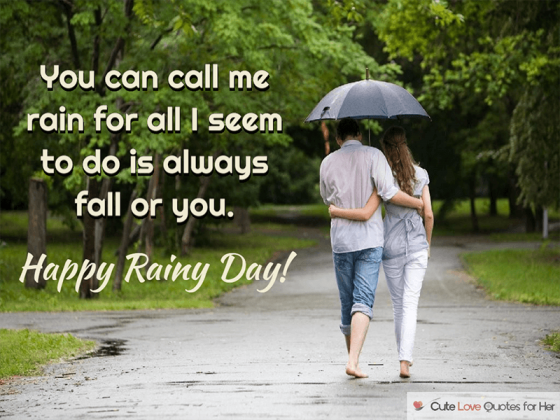 Rainy Day Love Quotes And Poems For Her Him