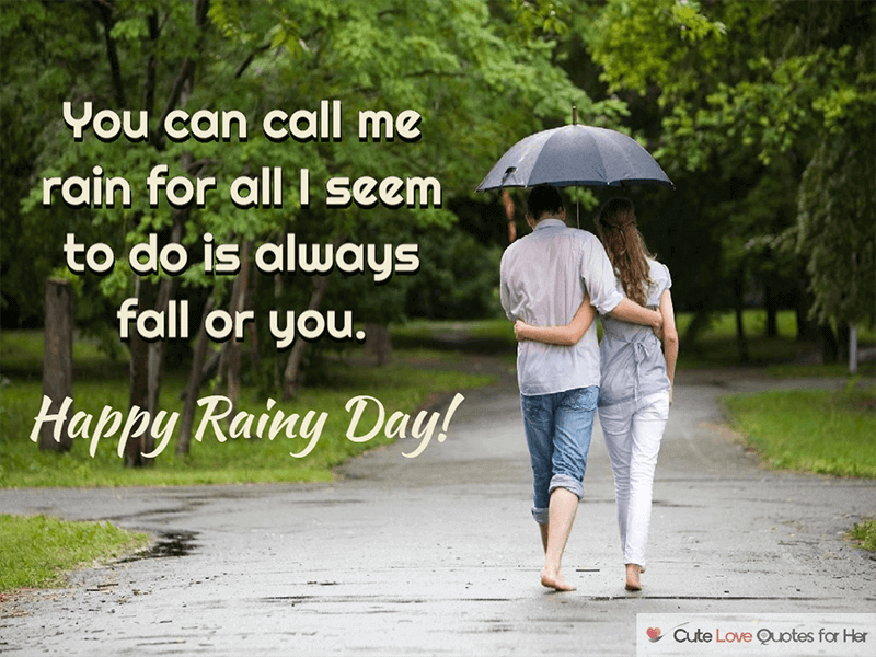 Rainy Day Love Quotes For Girlfriend