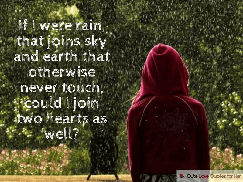 Sad Love Quotes For Rainy Season
