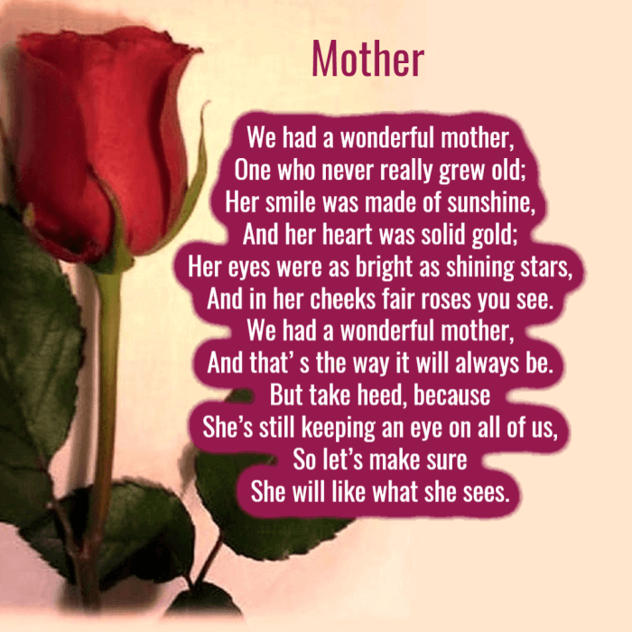 Poetry To Tribute Your Mother Who Passed Away