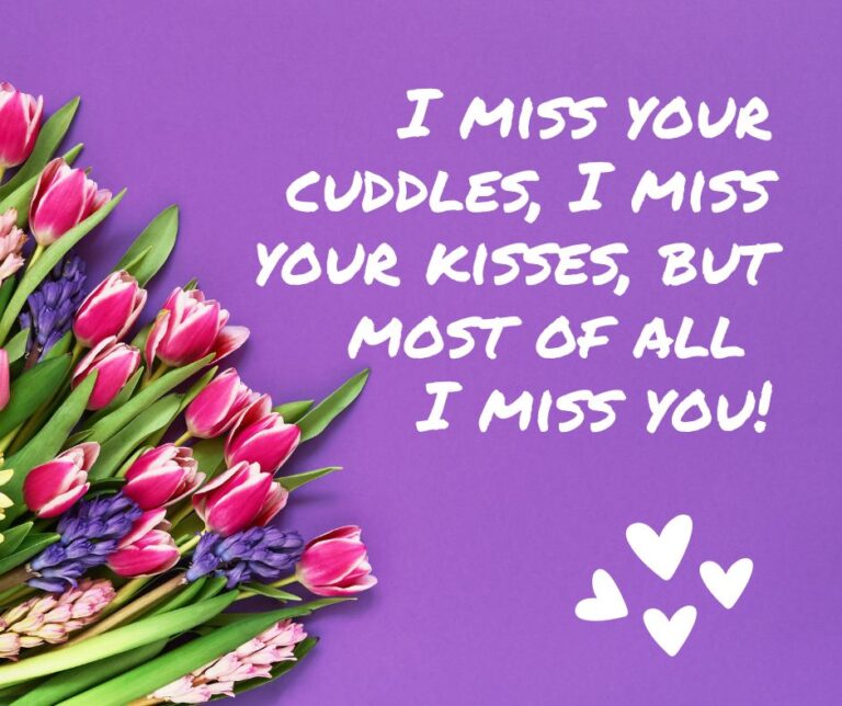 45+ Missing You Love Quotes (With Romantic Images)