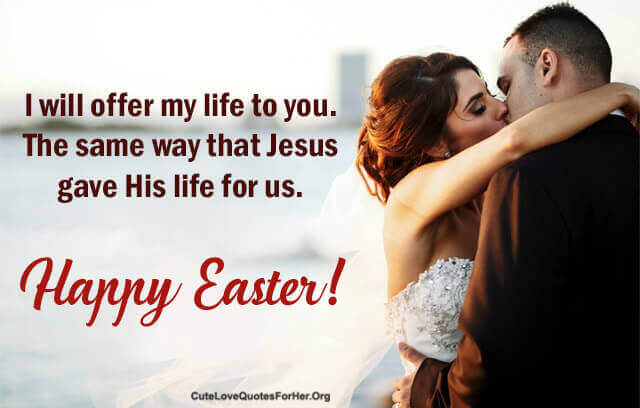 Cute Easter Day Romantic Quotes Wishes