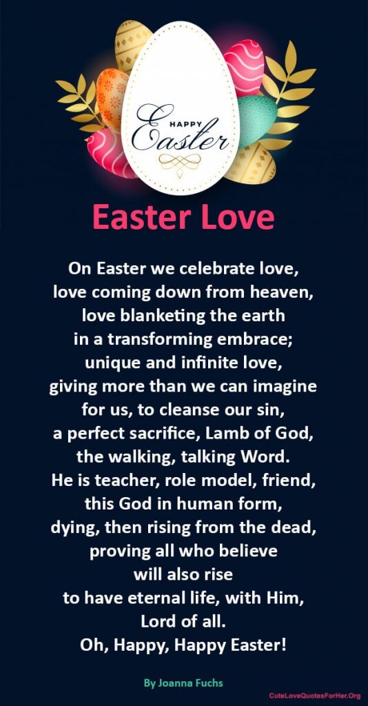 30 Easter Love Poems 2023 for Him and Her