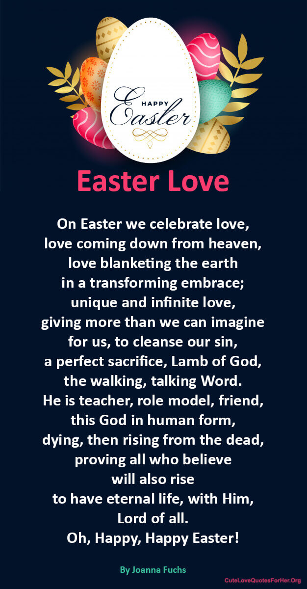 Easter Love Poem For Her Him
