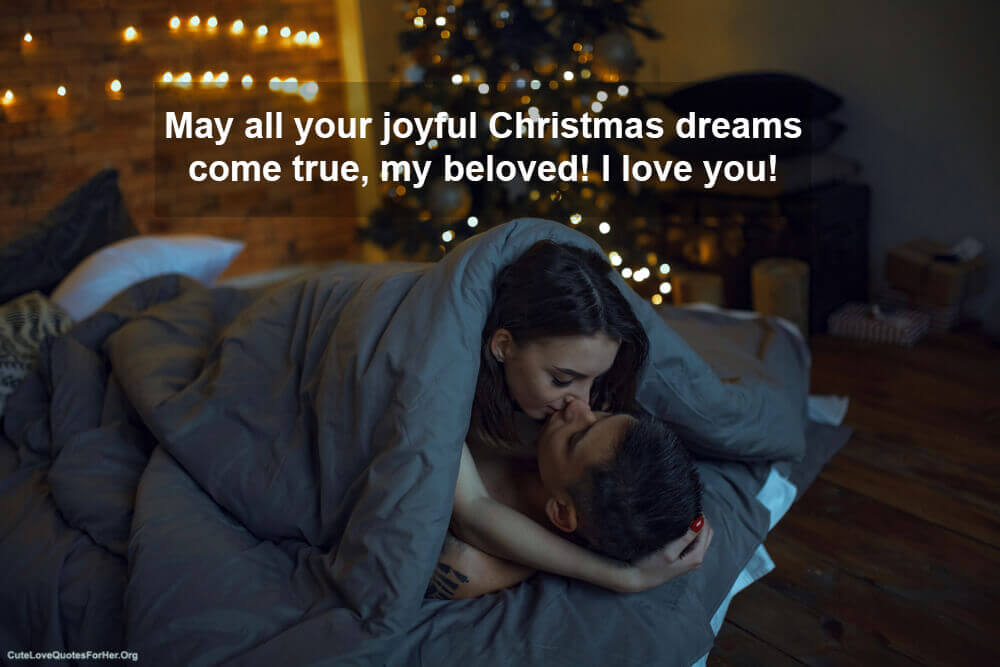 Cute Romantic Christmas Love Quote For Him