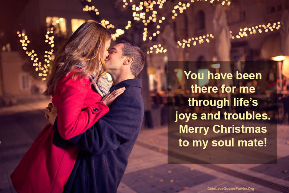 I Love You Soulmate Christmas Quote