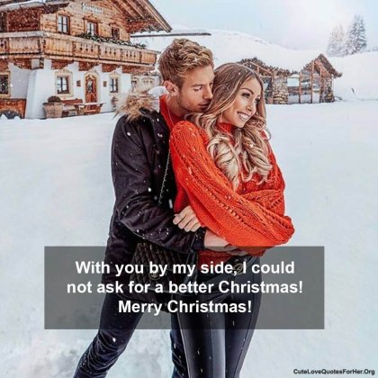 50 Christmas Love Quotes for Her & Him to Wish with Images