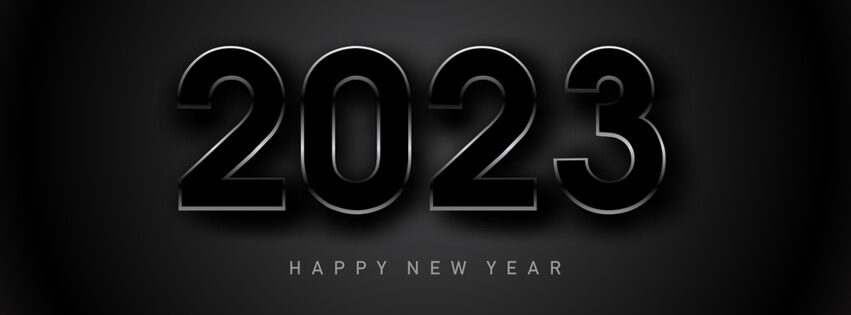 2023 Happy New Year Facebook Profile Cover Banner