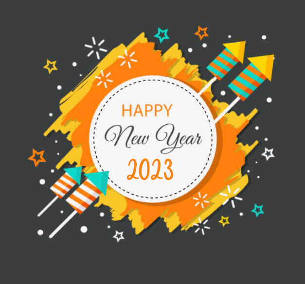 2023 Happy New Year Greeting Ecard Image For Wishes