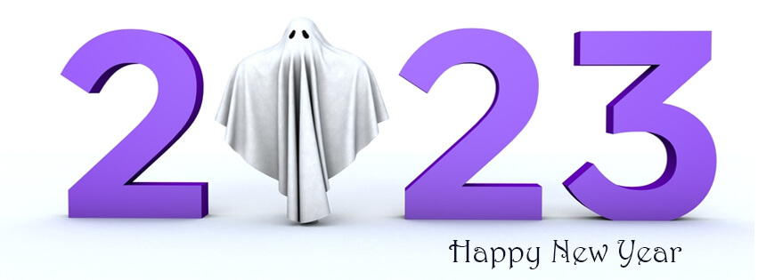 Happy New Year 2023 Facebook Cover From Ghost Special