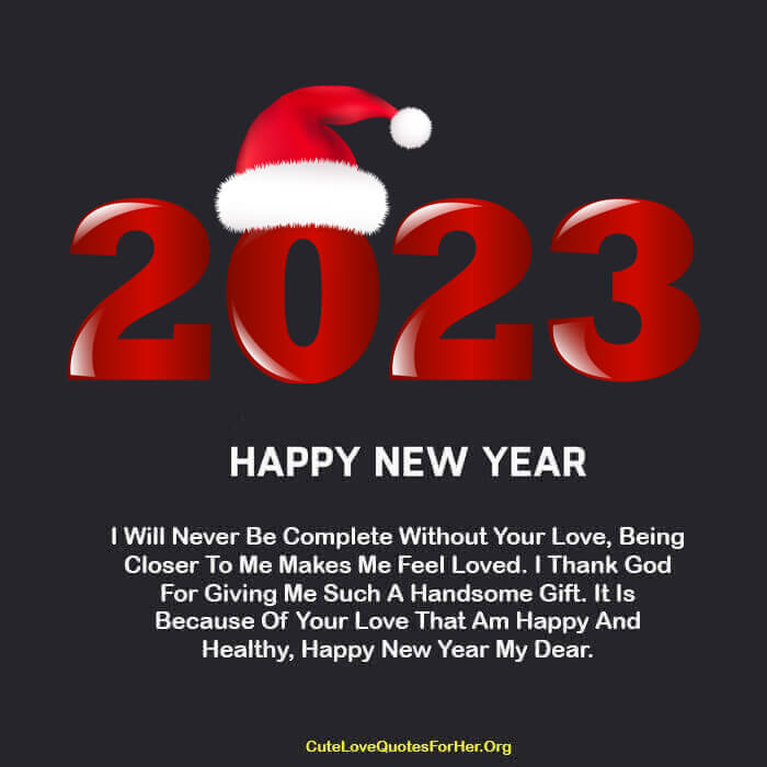 Happy New Year 2023 Love Quote For Him