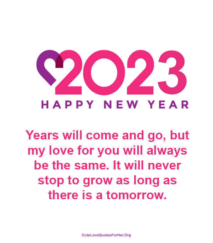 Happy New Year 2023 Love Wishes