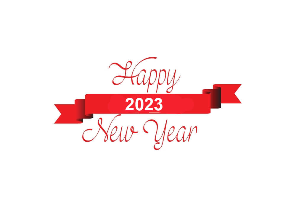 Happy New Year 2023 Red Heart Image