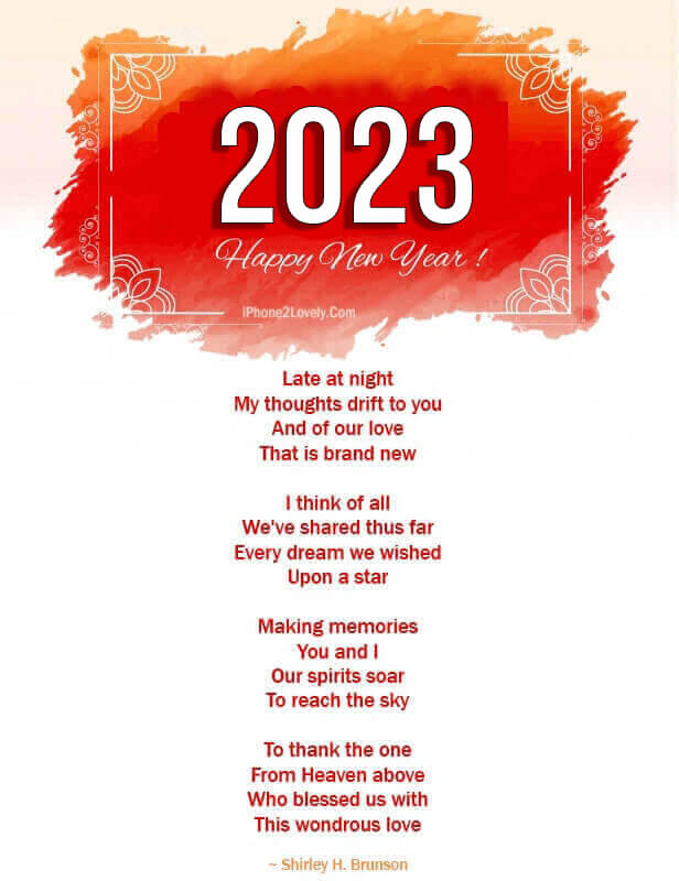 Happy New Year 2023 Love Poems for Her & Him