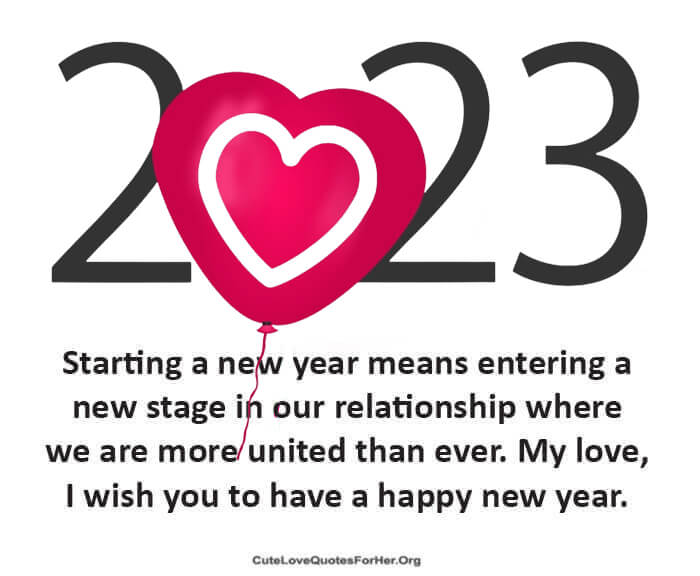 Love Wishes For New Year 2023