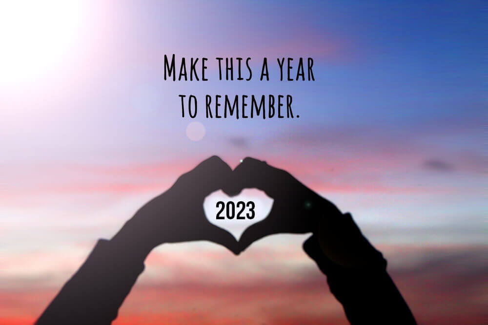Romantic Happy New Year 2023 Memorable Image Photography