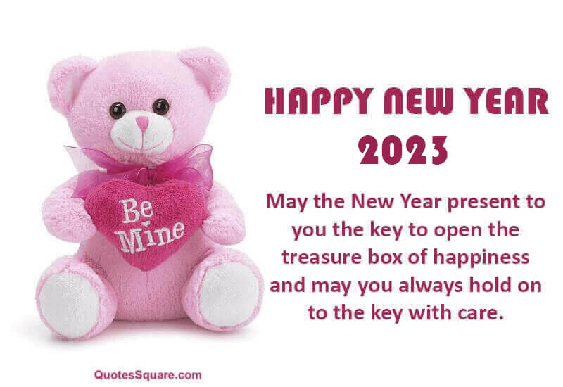 Teddy Bear New Year 2023 Greeting Image