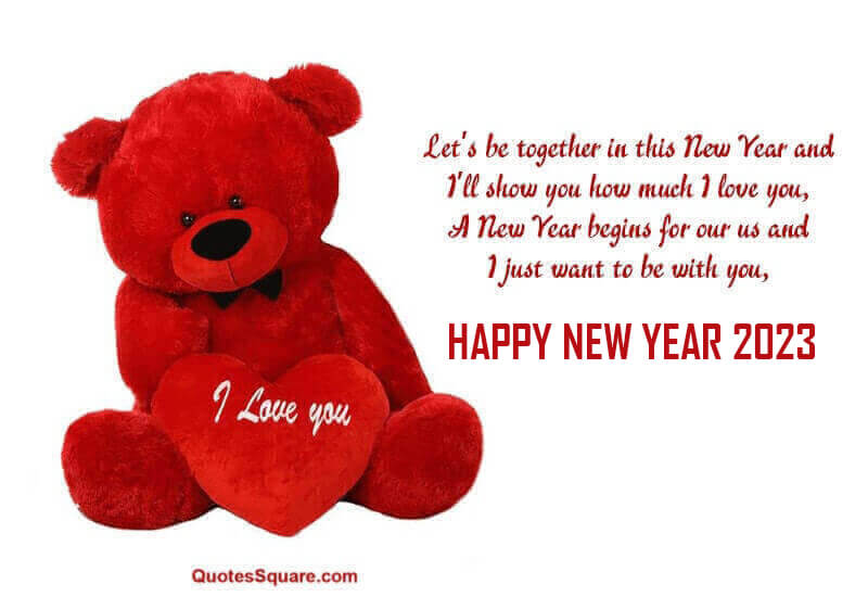 Teddy Bear Pictures New Year 2023 I Love You Wishes