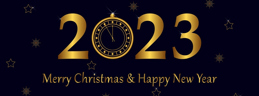 Merry Christmas And Happy New Year 2023 Facebook Cover Photo