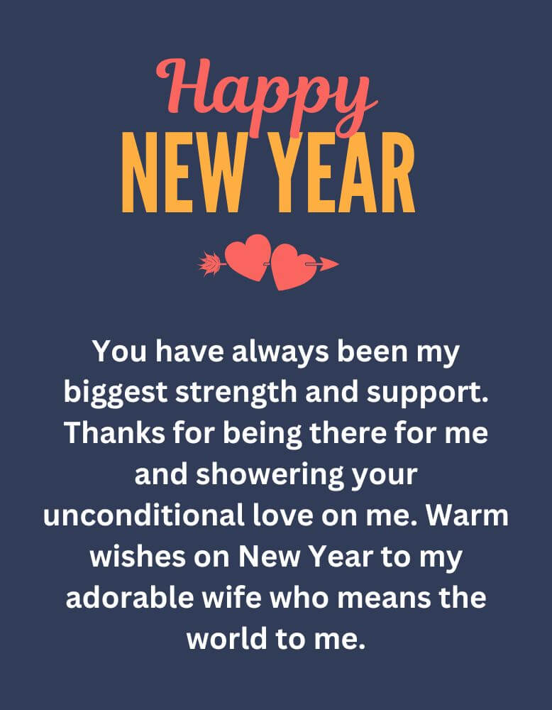 Happy New Year Love Quotes For Wife