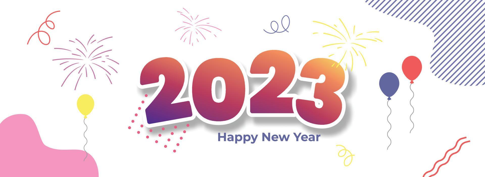 Amazing Happy New Year 2023 Facebook Cover Photo
