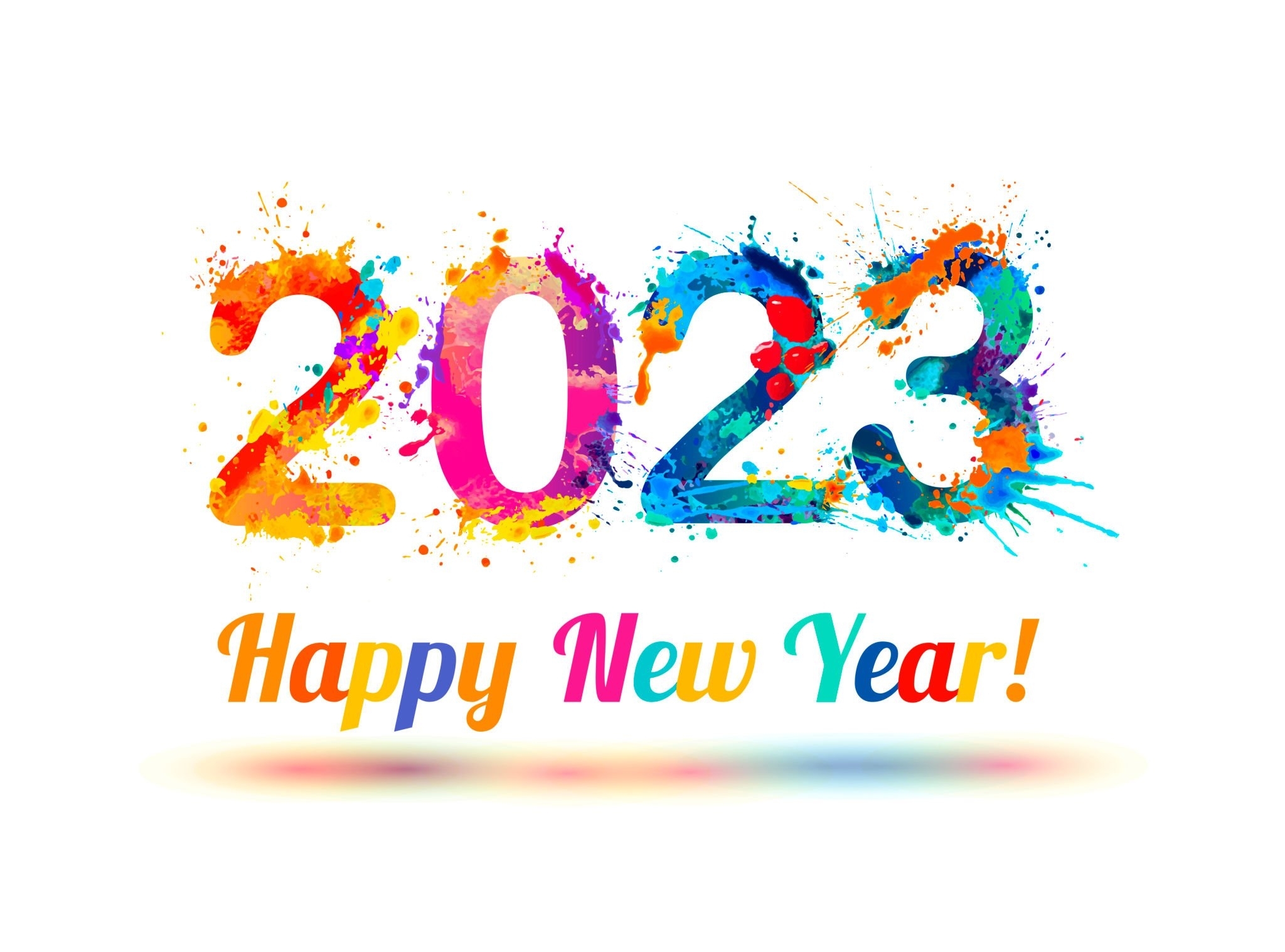 Multi Color Fb Cover Image Happy New Year 2023