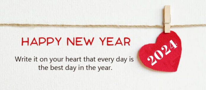 2024 Happy New Year Love Resolution Quote 1 696x305