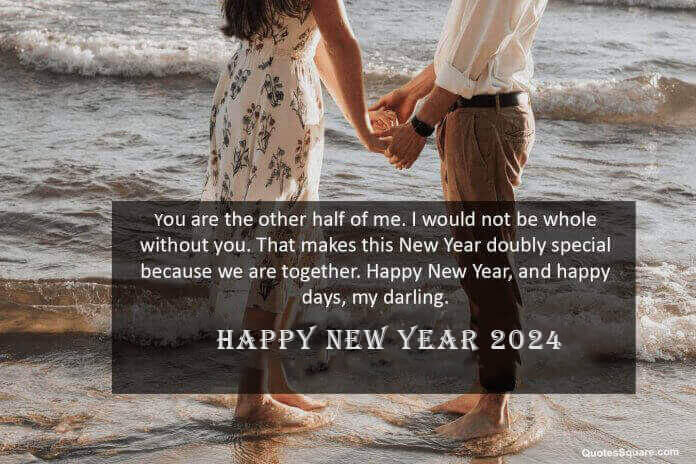 Better Half New Year 2024 Love Quotes Wishes