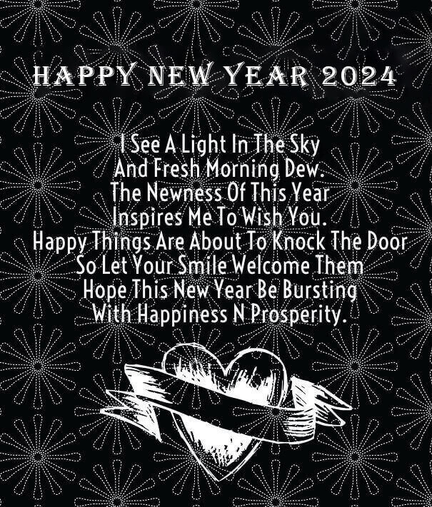 Cute Happy New Year 2024 Wishes Quotes