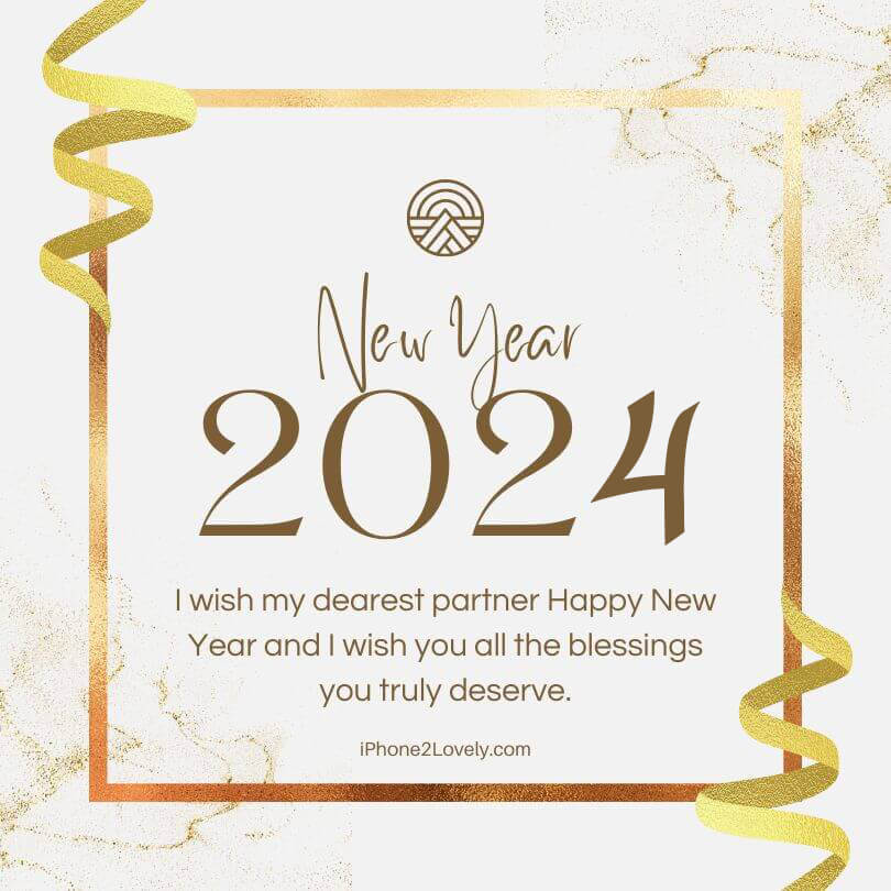 Cute Happy New Year Wishes For Your Lover Partner Engaged COuples 2024