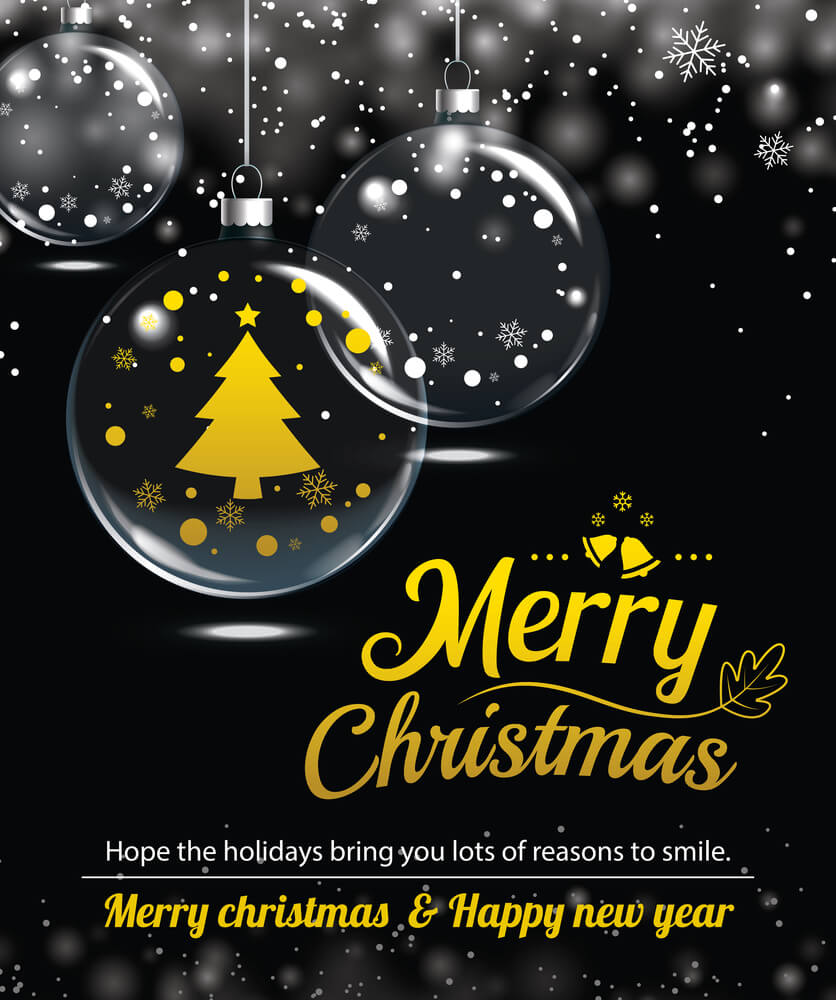 Cute Merry Christmas Greeting Card With Best Wishes Free Download