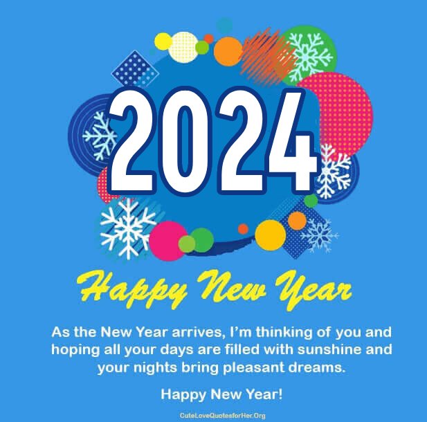 Top 20 Happy New Year 2024 Images and Love Quotes for Her / Him