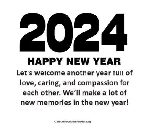 80 Happy New Year 2024 Love Quotes For Her & Him To Wish & Romance