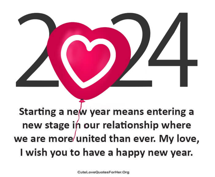 Love Wishes For New Year 2024