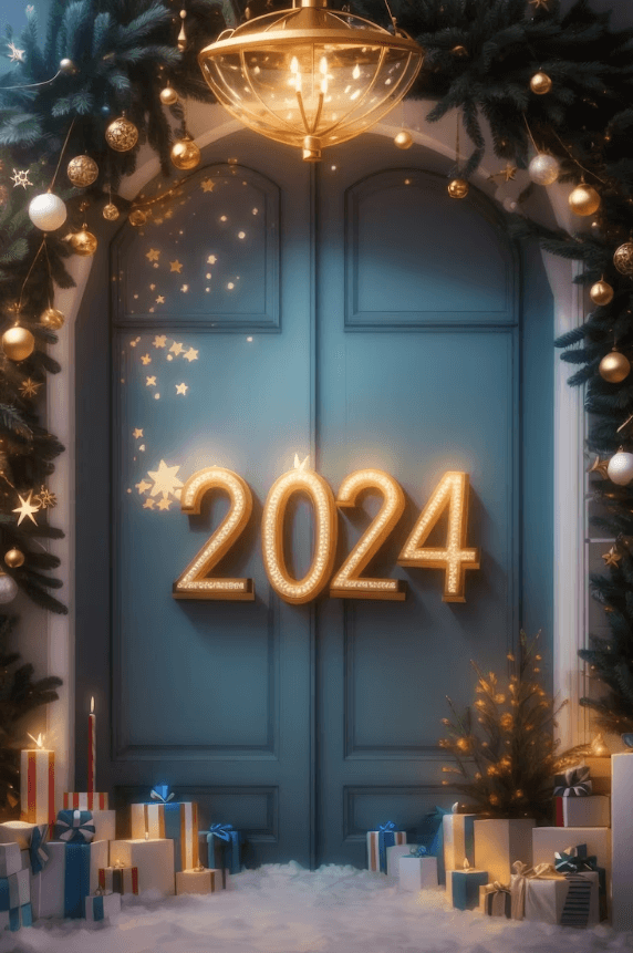 Minimilist Happy New Year 2024