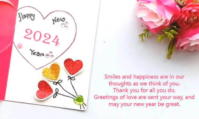 New Year 2024 Greeting Card Images To Wish 696x417