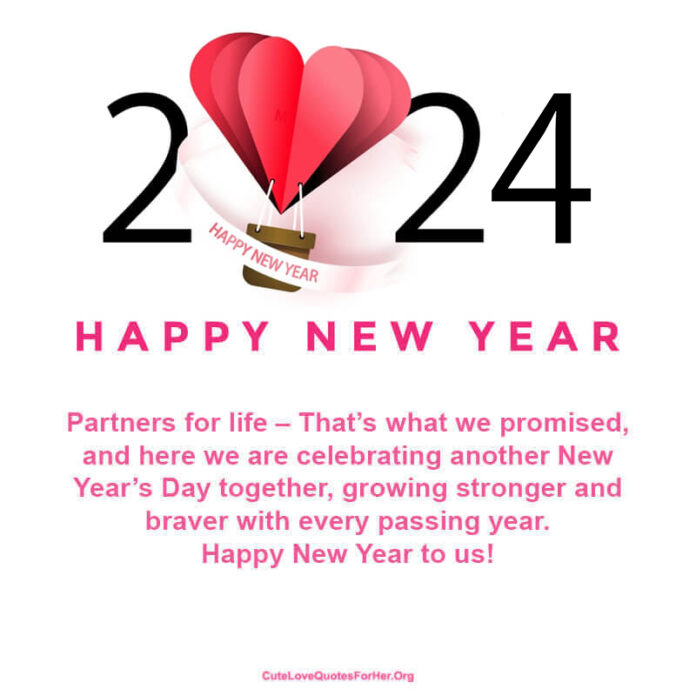    Romantic Happy New Year 2024 Love Wishes For Couples 696x696 