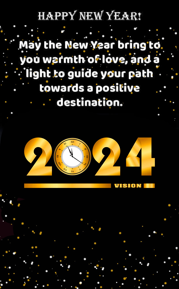 Short Happy New Year 2024 Messages Image