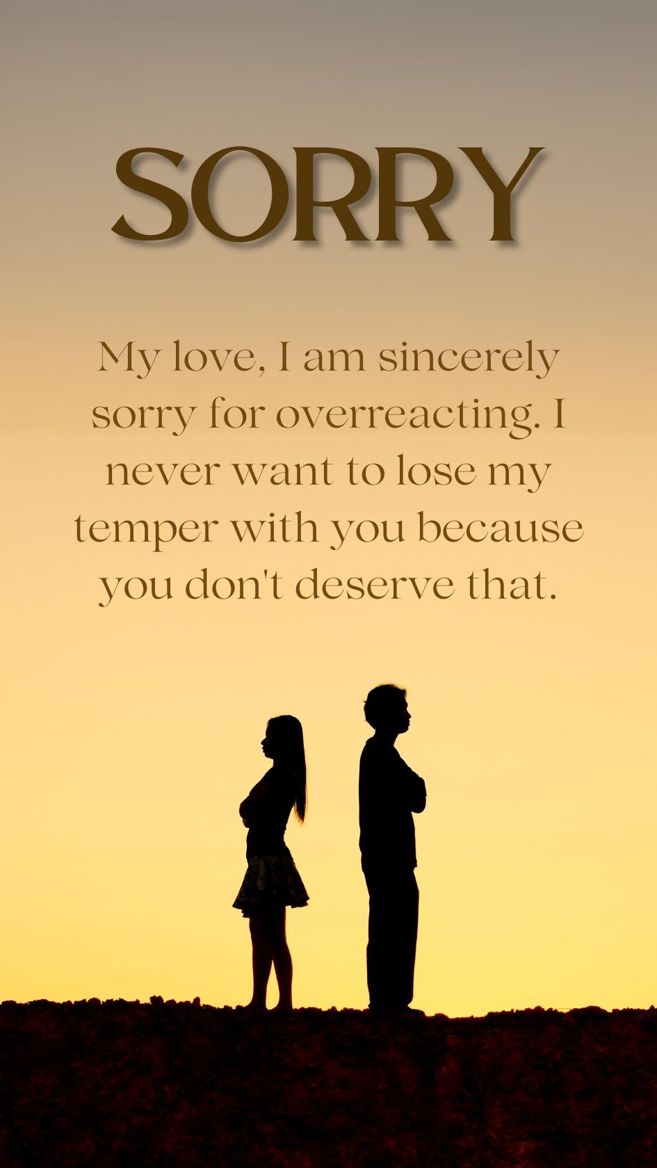 I'm Sorry Love Quotes For Her & Him Status