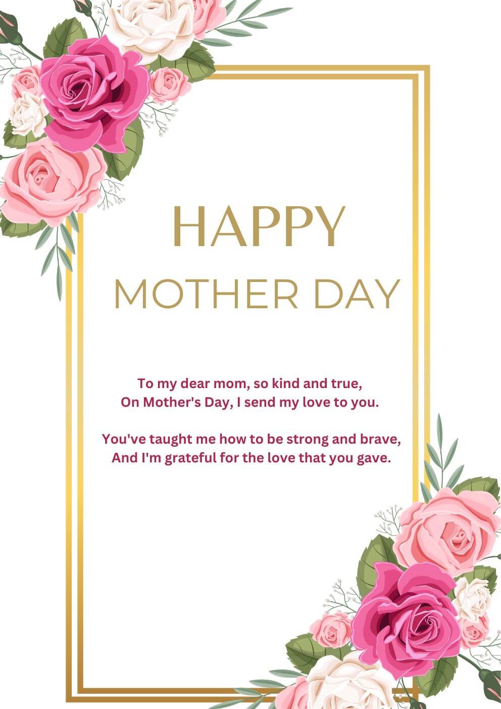 Cute Mothers Day Short Love Poem