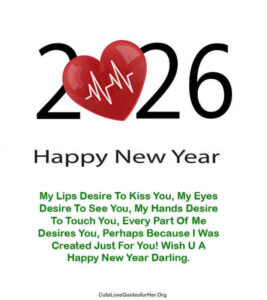 Read more about the article 80 Happy New Year 2026 Love Quotes for Her & Him to Wish & Romance
