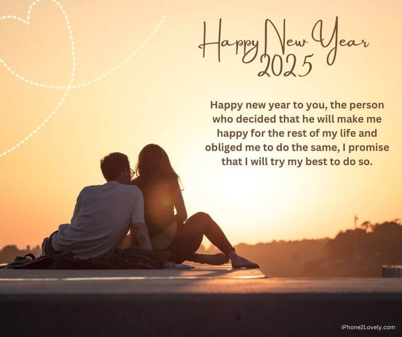 Fiance Happy New Year 2025 Wishes And Greeting Messages Free Romantic